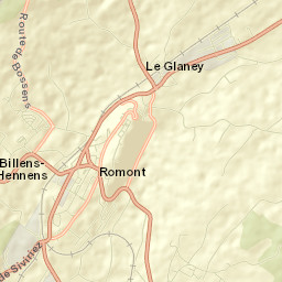Romont Street Map