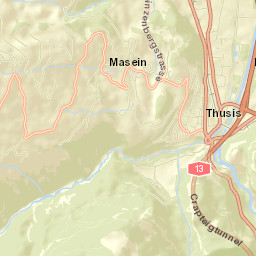 Thusis Street Map