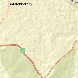 Balatonberény Street Map