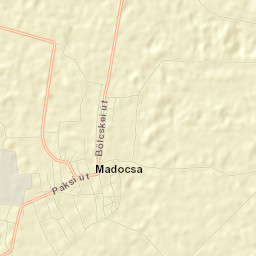 Madocsa Street Map