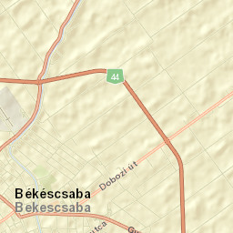 Békéscsaba Street Map
