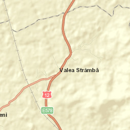 Valea Strâmbă Street Map