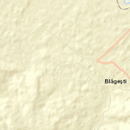 Comuna Blăgeşti Street Map