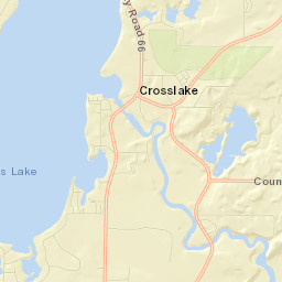 Cross Lake Street Map