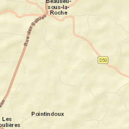 Beaulieu-sous-la-Roche Street Map