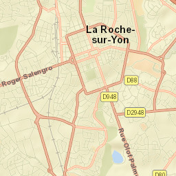 La Roche-sur-Yon Street Map