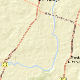 Saint-Usuge Street Map