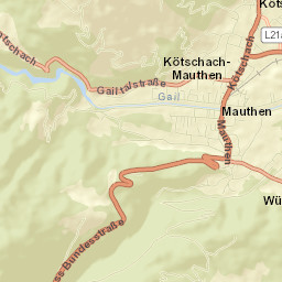 Kötschach-Mauthen Street Map
