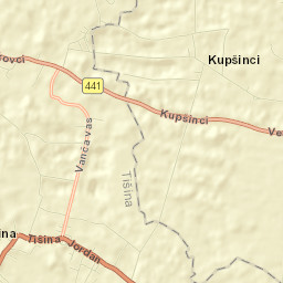 Tišina Street Map