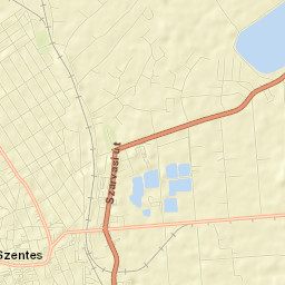 Szentes Street Map