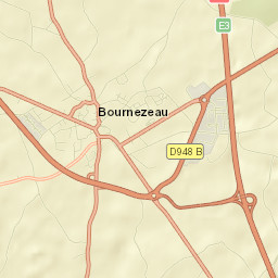 Bournezeau Street Map