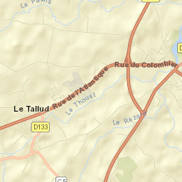 Le Tallud Street Map