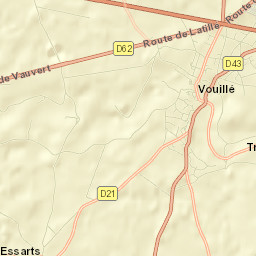 Vouillé Street Map