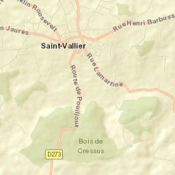Saint-Vallier Street Map