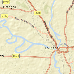 Louhans Street Map