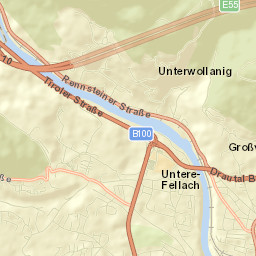 Untere Fellach Street Map