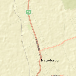 Nagydorog Street Map