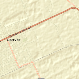 Csorvás Street Map