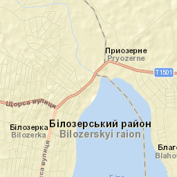 Bilozerka Street Map