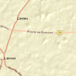 Lavoux Street Map