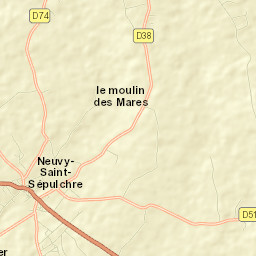 Neuvy-Saint-Sépulchre Street Map