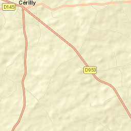 Cérilly Street Map