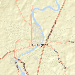 Gueugnon Street Map