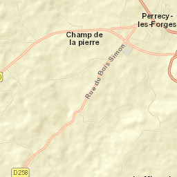 Perrecy-les-Forges Street Map