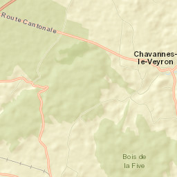 Chavannes-le-Veyron Street Map