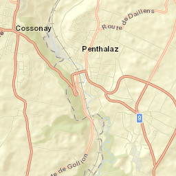Penthalaz Street Map