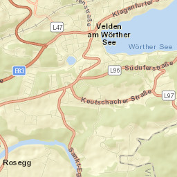 Velden am Wörther See Street Map