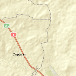 Copăceni Street Map