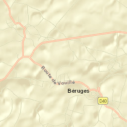 Béruges Street Map