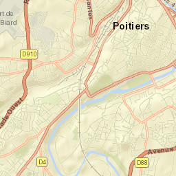 Poitiers Street Map
