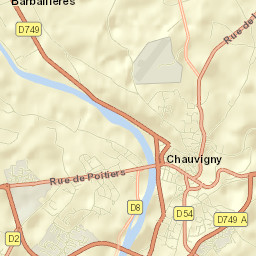 Chauvigny Street Map
