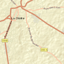 La Châtre Street Map