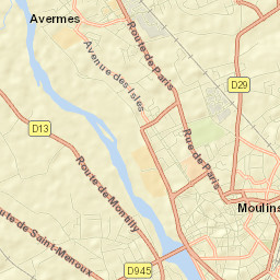 Moulins Street Map