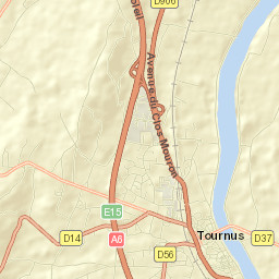 Tournus Street Map