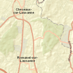 Cheseaux Street Map