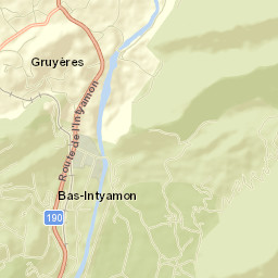 Gruyères Street Map