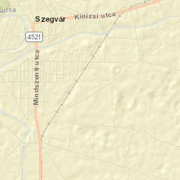 Szegvár Street Map