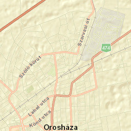 Orosháza Street Map