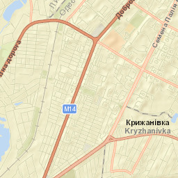 Kryzhanivka Street Map