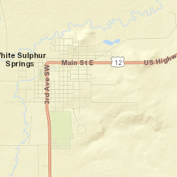 White Sulphur Springs Street Map