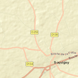 Souvigny Street Map
