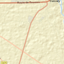 Cuisery Street Map