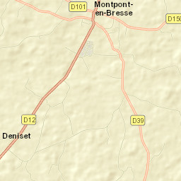Montpont-en-Bresse Street Map