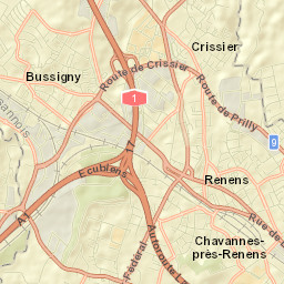 Ecublens Street Map