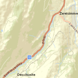 Zweisimmen Street Map