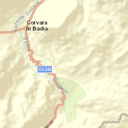 Corvara in Badia Street Map